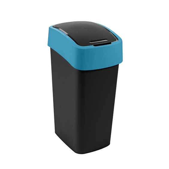 Odpadkový koš FLIP BIN 45l černý/modrý