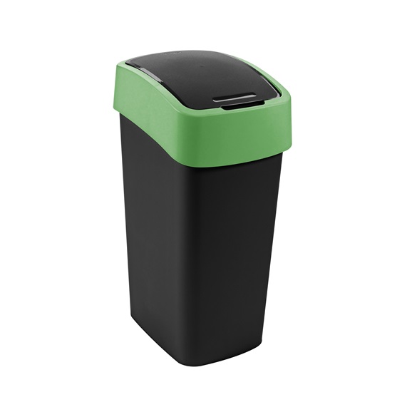 Odpadkový koš FLIP BIN 45l černý/zelený