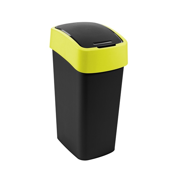 Odpadkový koš FLIP BIN 45l černý/žlutý