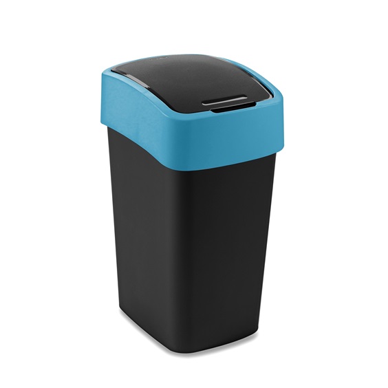 Odpadkový koš FLIP BIN 25l černý/modrý