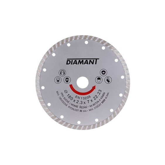 Kotouč diamantový 46-180   turbo DIAMANT