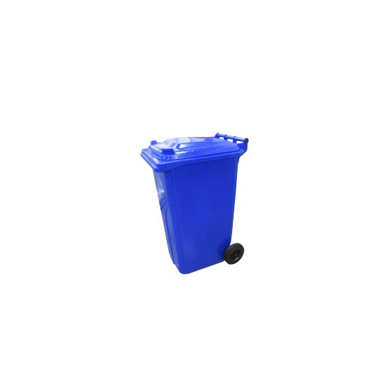 Popelnice plastová 240l modrá s kolečky 0005-1