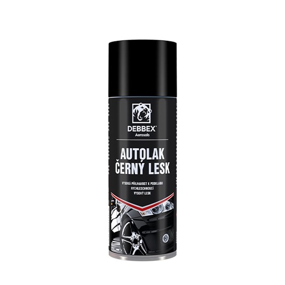 Autolak čený lesk 400ml DEBBEX