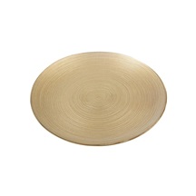Talíř sklo serv. pr. 21 cm zlatá