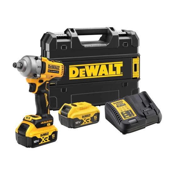 Utahovák AKU rázový DCF891P2T 1/2" 18V 2x5,0 Ah