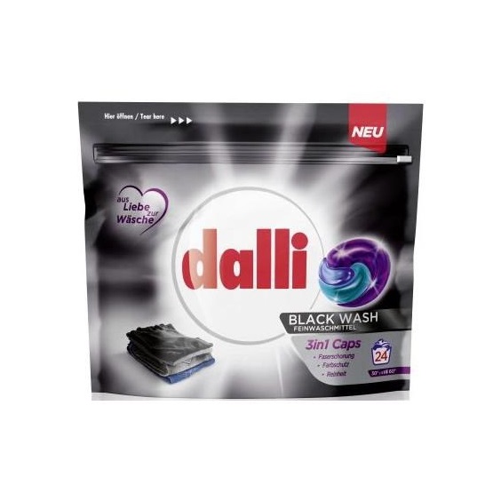 Dalli prací tablety Black Wash 3v1, 24 ks