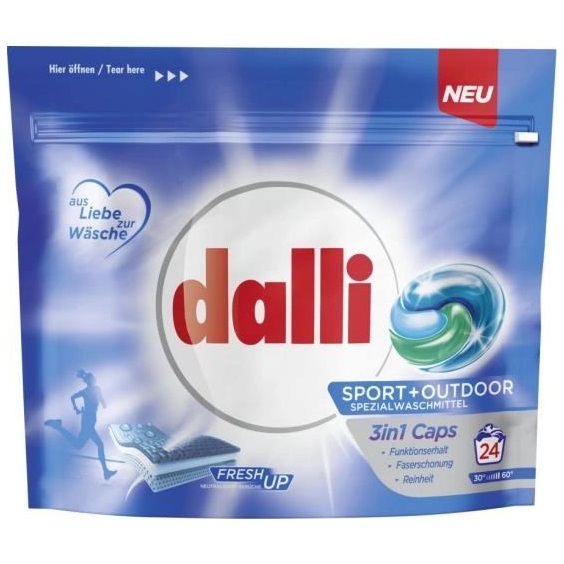 Dalli prací tablety Sport & Outdoor 3v1, 24 ks