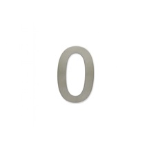 Číslice "0" 100mm samolepící NEREZ