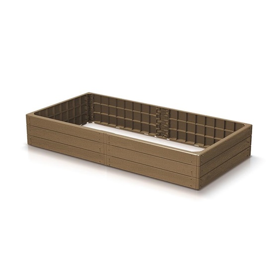 Vyvýšený záhon BASE WOODY ECO WOOD 149,2 cm - barva: naturo ECO