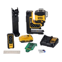 Laser zelený 3x360° DCLE34035D1 1x2,0Ah Li-Ion 18V