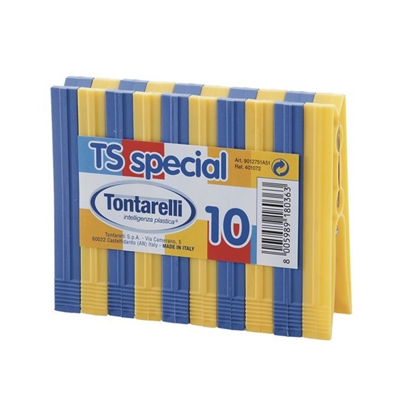 Kolíčky na prádlo TS speciál 10ks mix