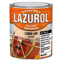 LAZUROL S1119 lodní lak odolný lak na dřevo bezbarvý,MAT 750 ml