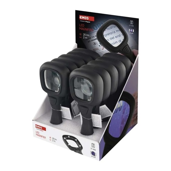 LED Lupa s UV osvětlením