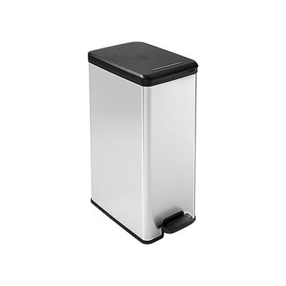 Odpakový koš SLIM BIN 40L - stříbrný