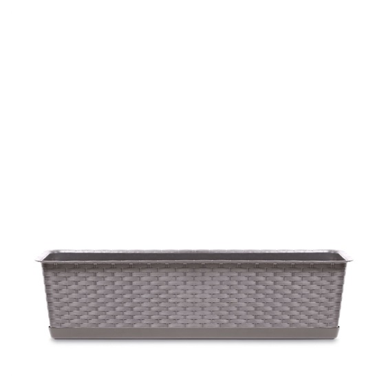Truhlík s miskou Ratolla mocca 48,9cm