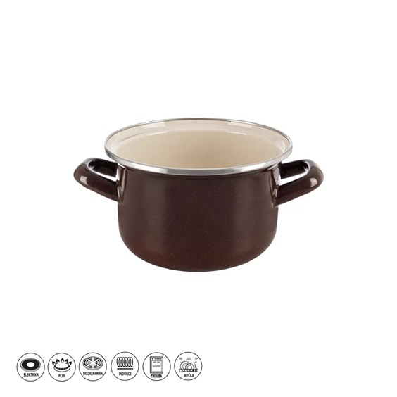 Hrnec smalt BROWN Lem 1,4 l