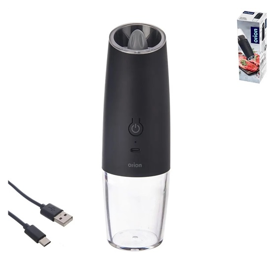 Mlýnek UH elektr. USB akumulátorový na koření s LED osv. v. 20 cm