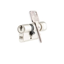 Vložka FAB 3 HOME - 3H.02/BDNs  KO 30+35 6klíčů TB3 Box satin nikl  knoflík na 35mm