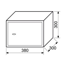 Sejf mechanický RS.30.K  380x300x300mm