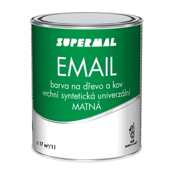 Supermal Email S2013 0199 černý mat, 0,6 l