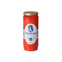 Svíčka Theresia kompozitní svíčka 230g ~3,5dne červená