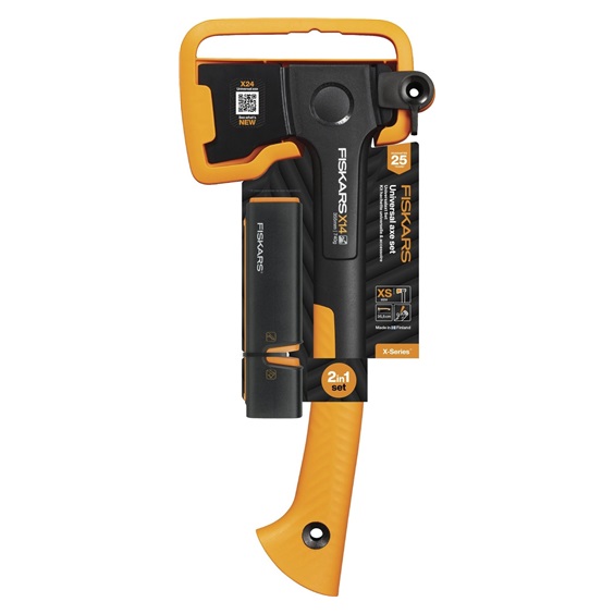 Set sekera X14 + ostřič Xsharp Fiskars