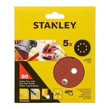 Papír brusný 125mm SZ  P80  5ks STA32032