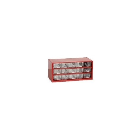 Organizér zásuvkový 03/ 15xS                 - RAL 3002  Červený