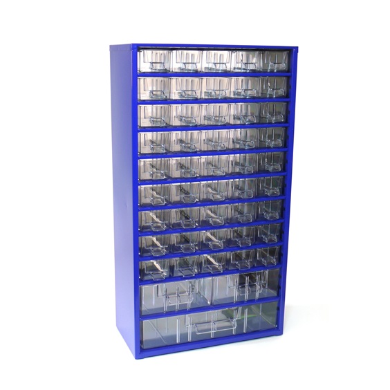 Organizér zásuvkový 12/ 45xS,2xM,1xL - RAL 5002  Modrý