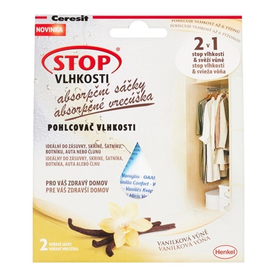 Ceresit Stop Vlhkosti Absorpční sáčky vanilková vůně 2 x 50g
