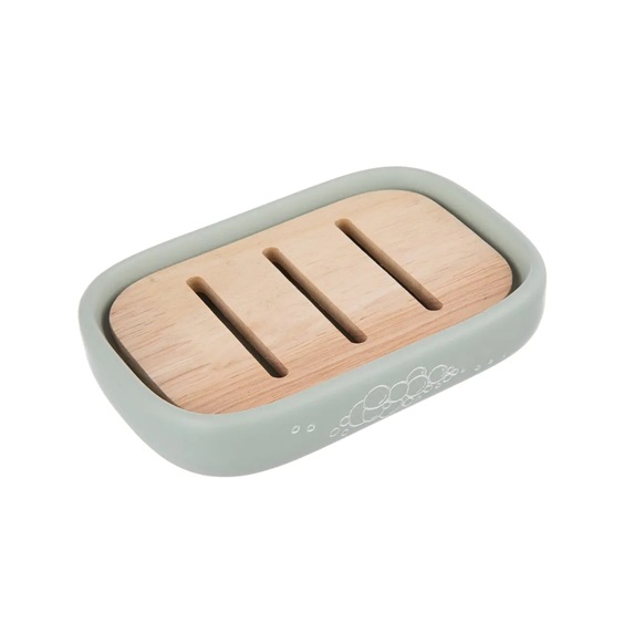 Držák mýdla polyresin/gum. dřevo GREENISH