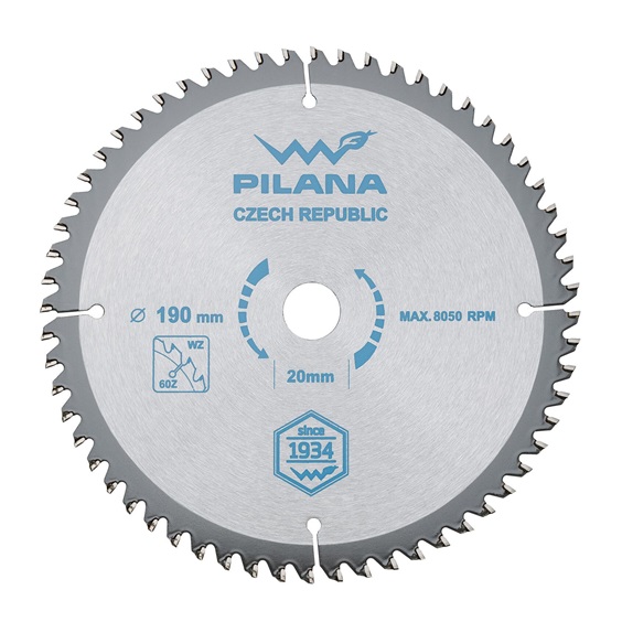 Kotouč pilový SK 5255 WZ 190x2,2x30 z60 PILANA