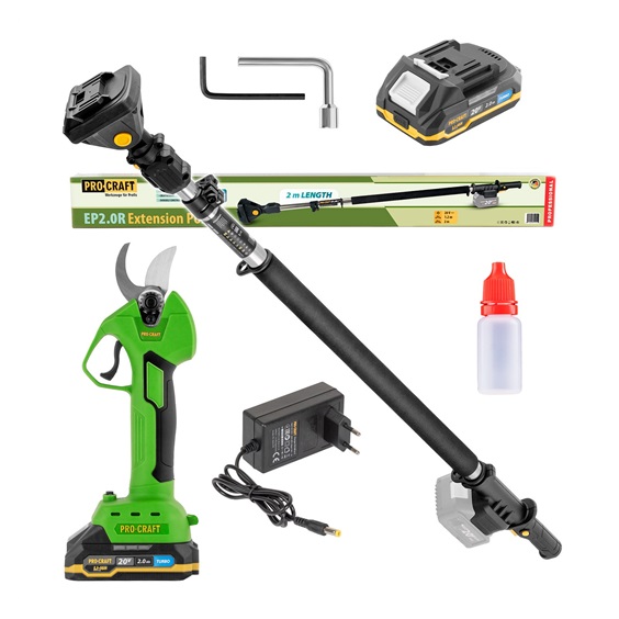 Sada nůžky AKU ES32Li+nástavec EP2.0 Procraft