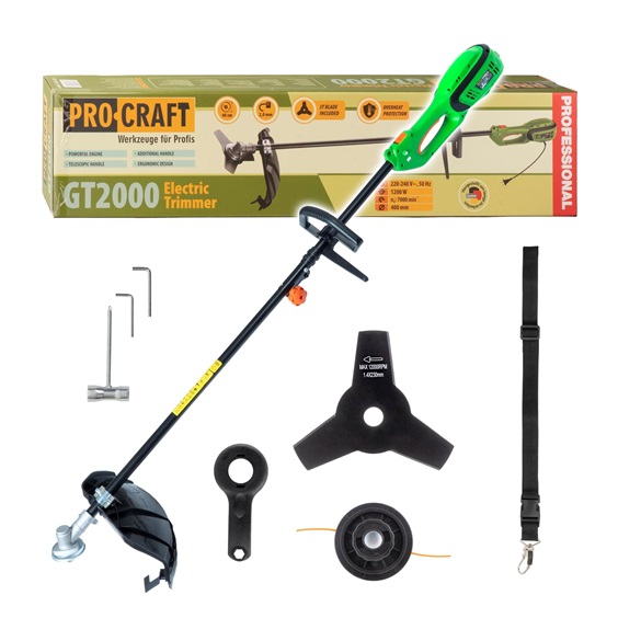 Křovinořez elektrický Procraft GT2000  230V 1200W