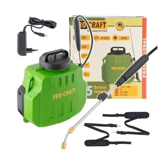 Postřikovač AKU 12V Li-ion Proficraft  AS5  5l