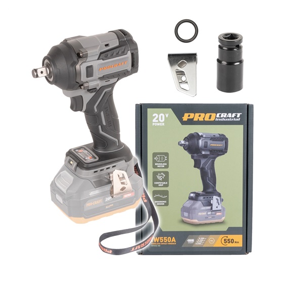 Utahovák rázový AKU 20V Procraft Industriál bez aku a nabíječky IW550Abb