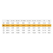 Žebřík trojdílný univerzální 8610 AL 695cm/PROFI/3x10 příček