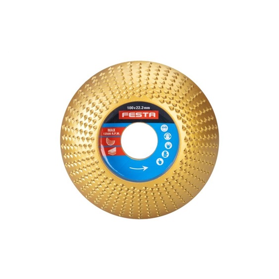 Kotouč rašplový oblý 100x22,2mm FESTA  21822