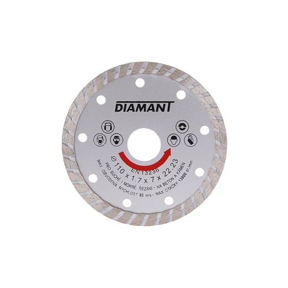Kotouč diamantový 46-110   turbo DIAMANT