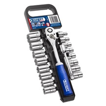 Sada hlavic 1/2" 18ks E032942  na liště