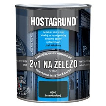 Hostagrund 2v1 S2160 základní i vrchní barva na kov, 0540 tmavě zelená, 600 ml
