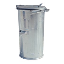 Popelnice kovová  110l   1008 pozinkovaná