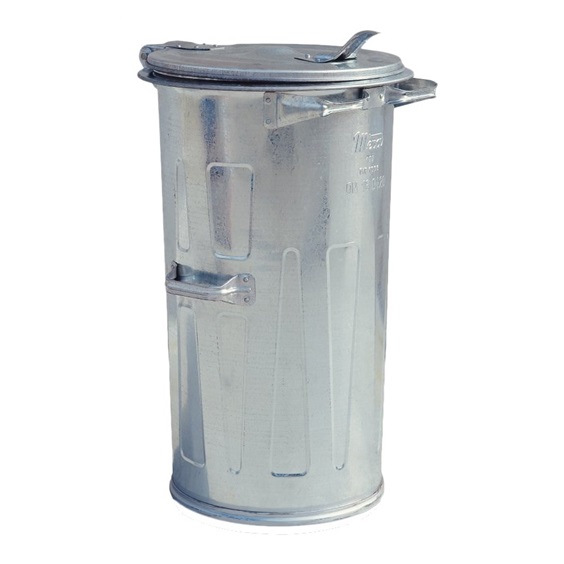 Popelnice kovová  110l   1008 pozinkovaná