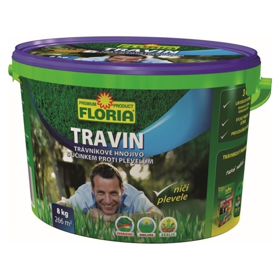 Hnojivo TRAVIN  s účinkem proti plevelům    8 kg