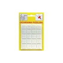 Ochrana podlah  101 bílá. 16x16mm      Filcová