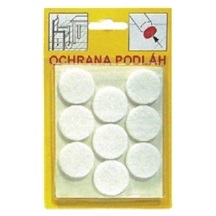 Ochrana podlah  109 bílá. prům.26mm    Filcová