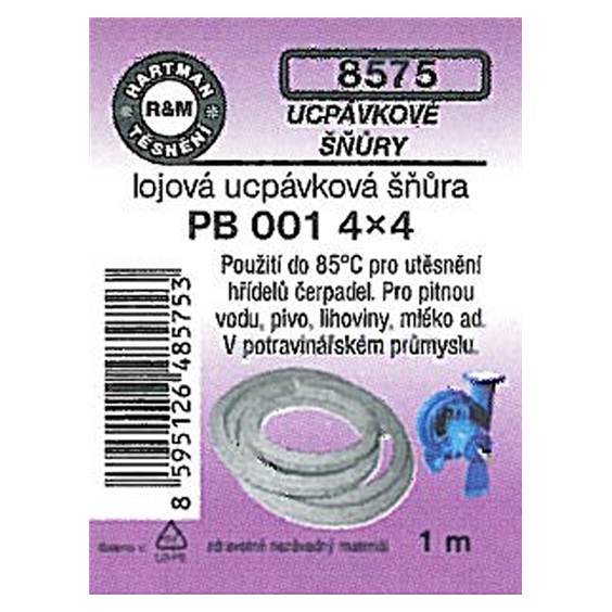 Šňůra lojová ucpáv.PB 001 4x4 bal.1m      8575
