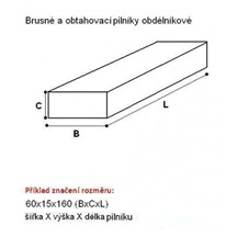 Pilník obdélníkový brusný 20x10x150 C49 320N7V 662362055