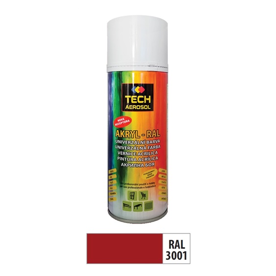 Sprej akr.RAL 3001  400ml červená signální