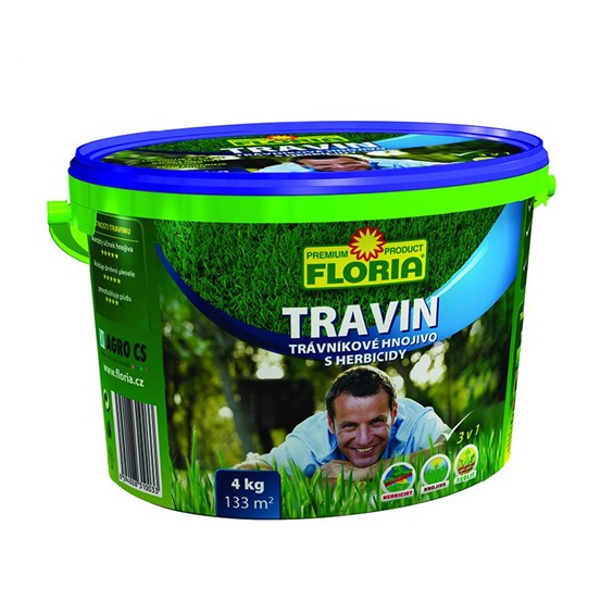 Hnojivo TRAVIN  s účinkem proti plevelům    4 kg
